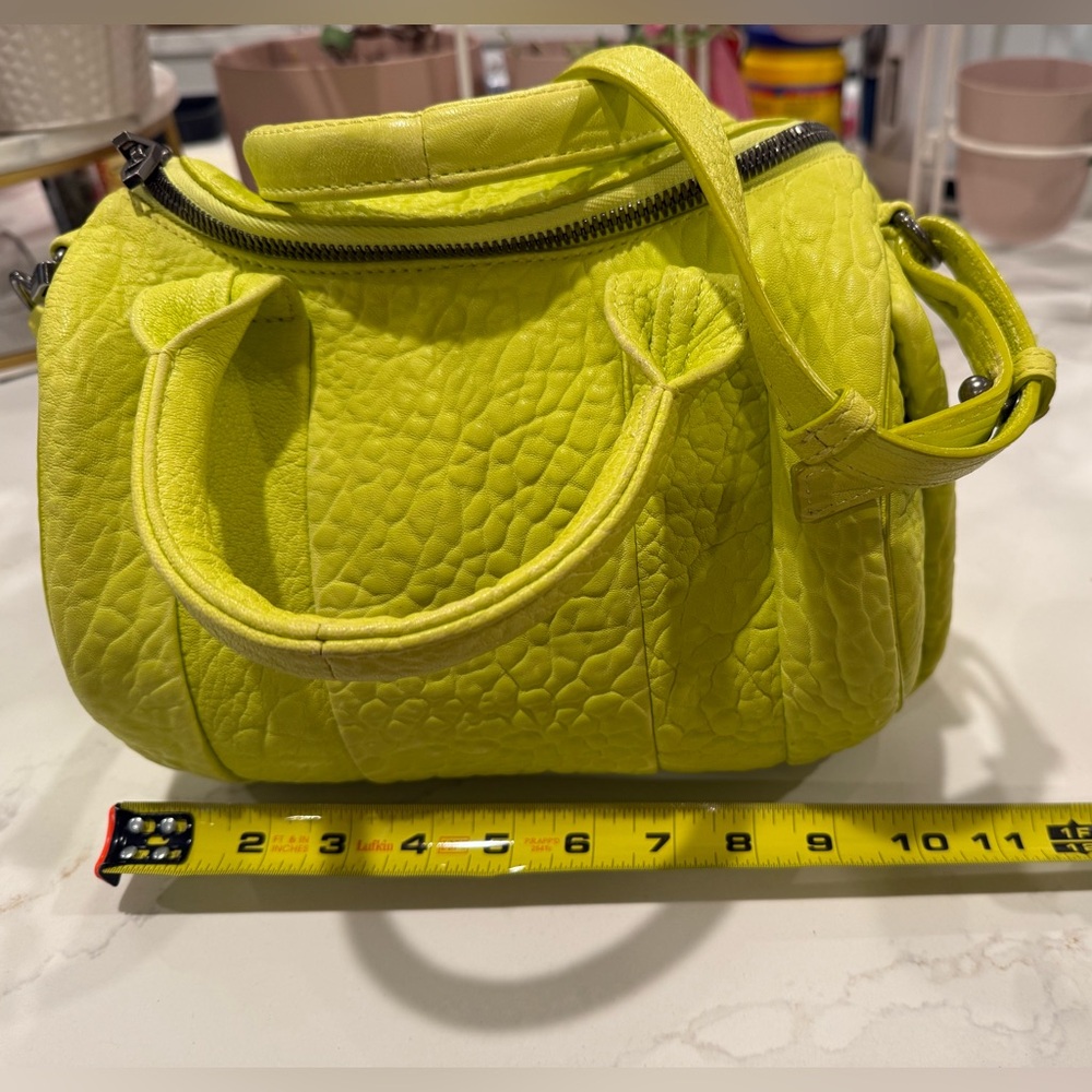 Alexander Wang Rocco Bag with Studs - Neon Yellow - Picture 9 of 11